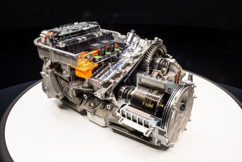 初のフル電動モデル「フェラーリ エレットリカ」の電動パワートレイン。