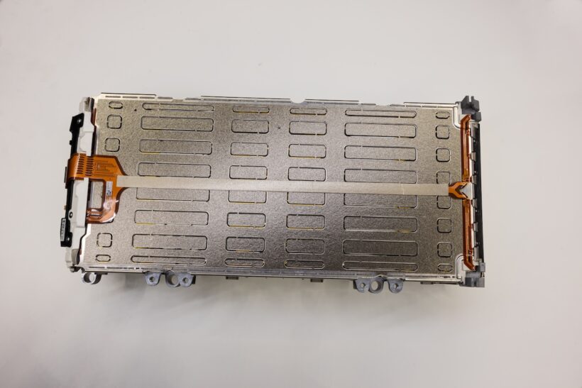 初のフル電動モデル「フェラーリ エレットリカ」のバッテリーモジュール。