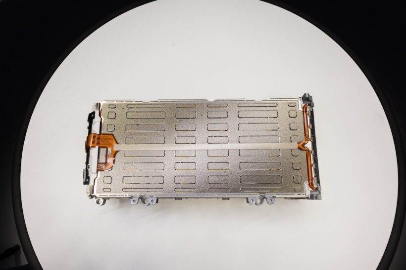 初のフル電動モデル「フェラーリ エレットリカ」のバッテリーモジュール。