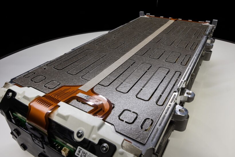 初のフル電動モデル「フェラーリ エレットリカ」のバッテリーモジュール。