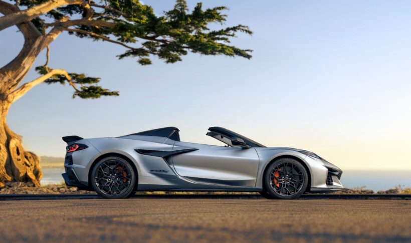 2026年モデルから販売がスタートした「シボレー コルベット ZR1X」。限定の「クエイル シルバー リミテッド エディション」が追加された。