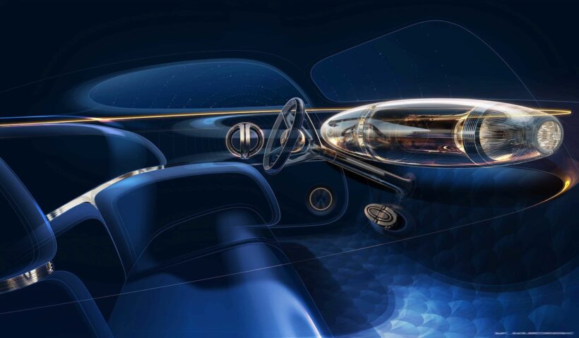 「メルセデス・ベンツ ヴィジョン アイコニック」のデザインスケッチ。