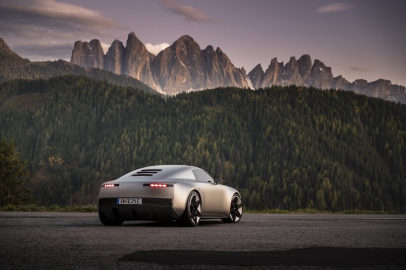 「アウディ コセンプト C」のエクステリア。