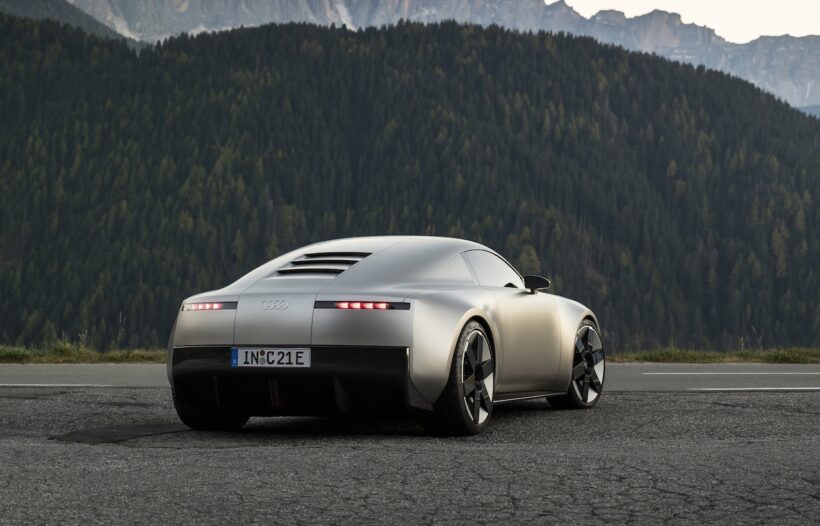 「アウディ コセンプト C」のエクステリア。