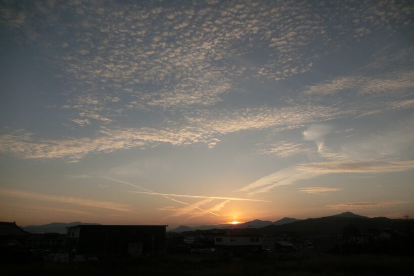 秋の夕暮れの写真２