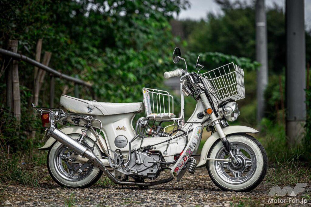 緑色 ミニバイク レザーシート カスタムマフラー チャイルドシートが