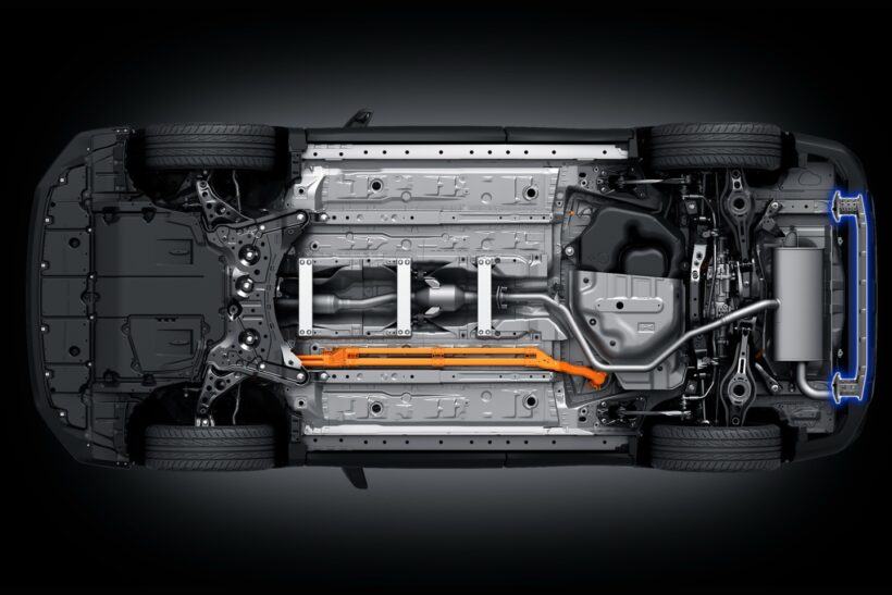 シャシー下部の写真