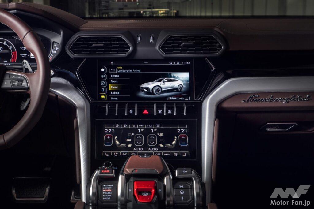 スーパースポーツSUVであるウルスには、高度な電子制御が搭載されている。