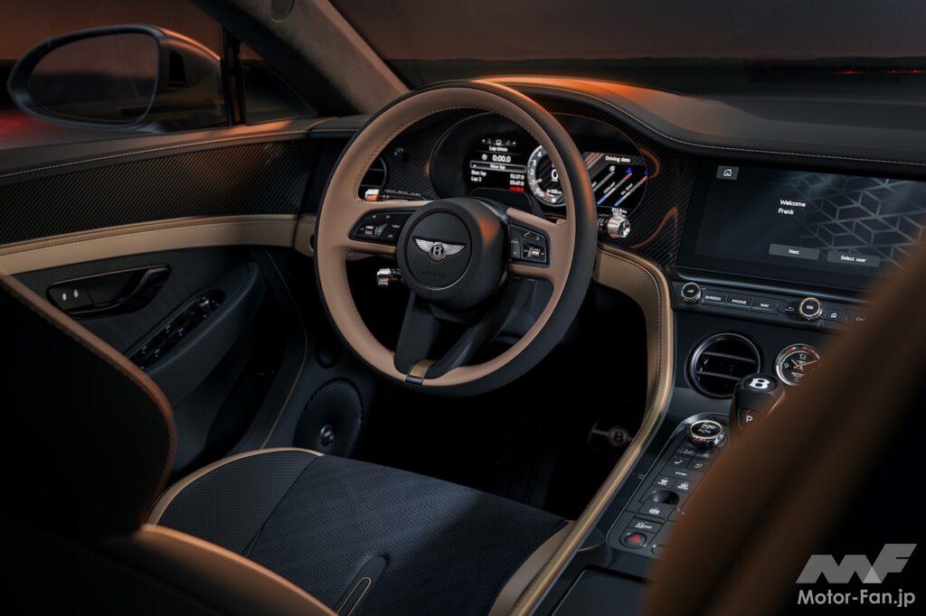 「ベントレー スーパースポーツ」のコクピット。
