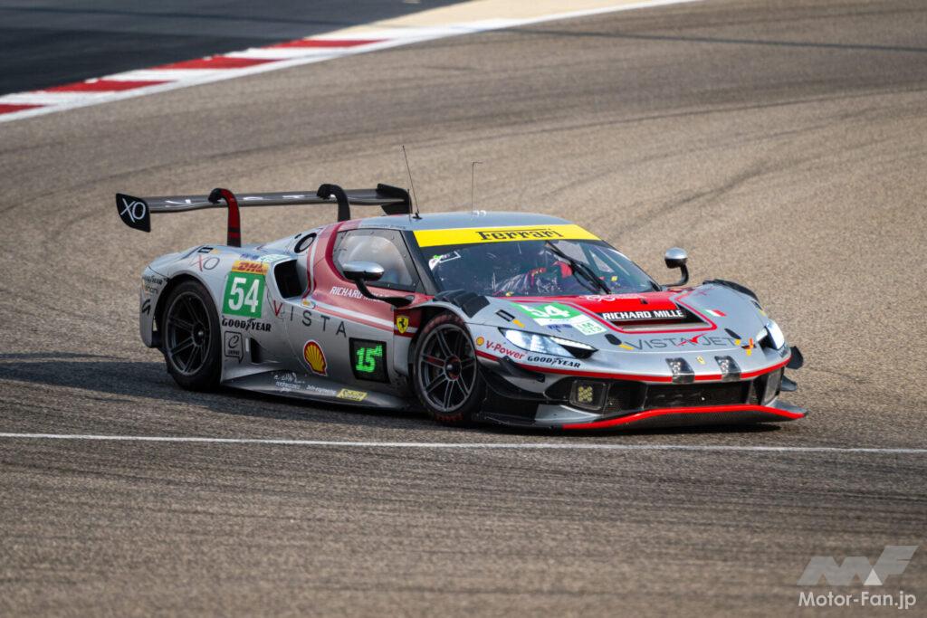 2台のフェラーリ 296 LMGT3は、レース序盤、ポイント圏外を走行。54号車はハイパーカーと接触し、リタイアに終わった。