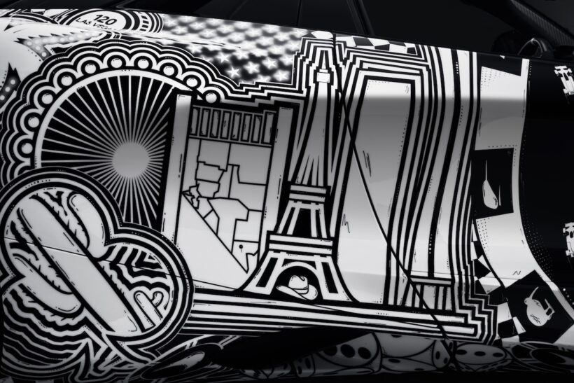 「マクラーレン 750S スパイダー プロジェクト ヴィヴァ」のアートワーク。