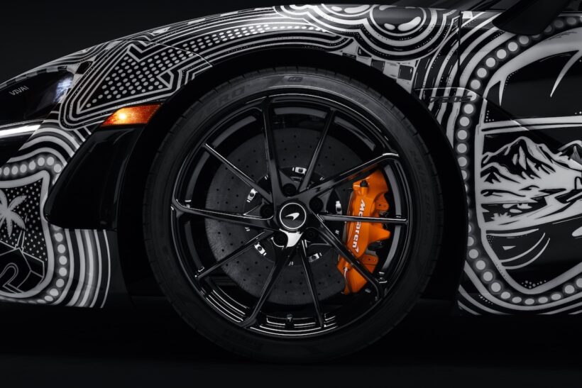 「マクラーレン 750S スパイダー プロジェクト ヴィヴァ」のアートワーク。