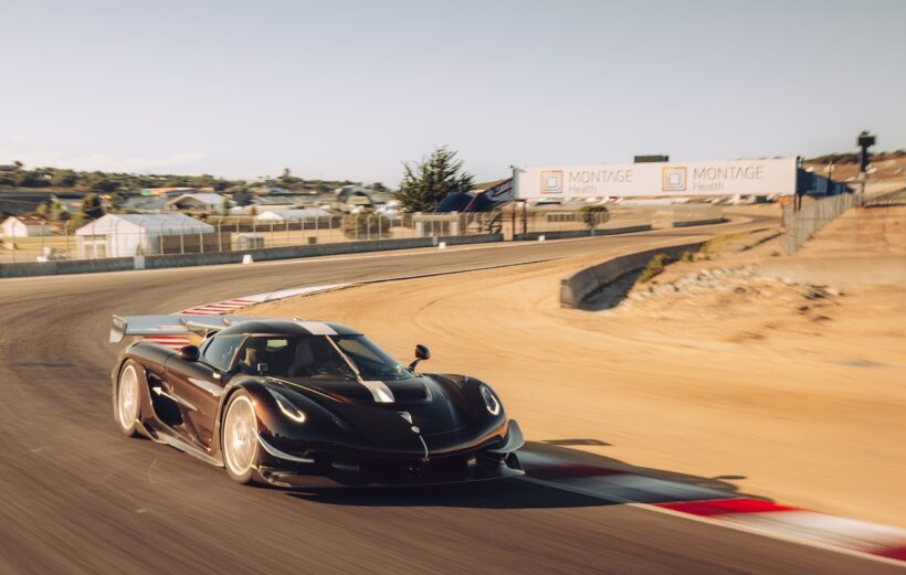 ケーニグセグ サデアズ スピアが、ラグナセカでタイムアタックを実施し、ラップレコードとなる、1分24秒16をマークした。