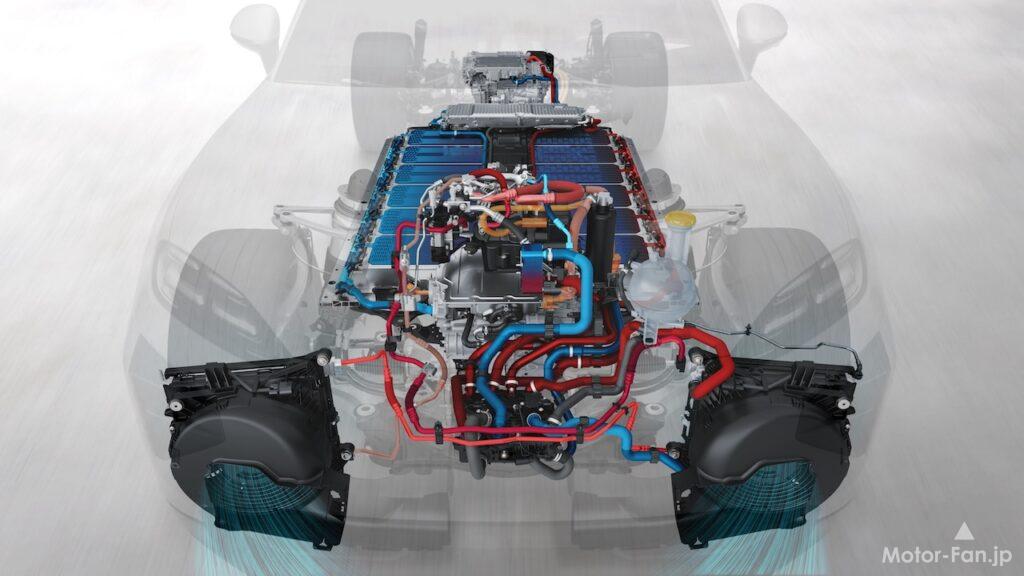 パフォーマンス仕様の「カイエン ターボ エレクトリック」は、ローンチコントロール使用時に最高システム出力1156PSを発揮する、新開発のフル電動パワートレインを搭載する。