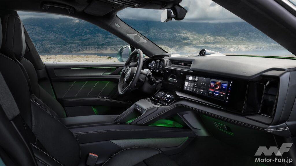 「ポルシェ カイエン エレクトリック」のインテリア。