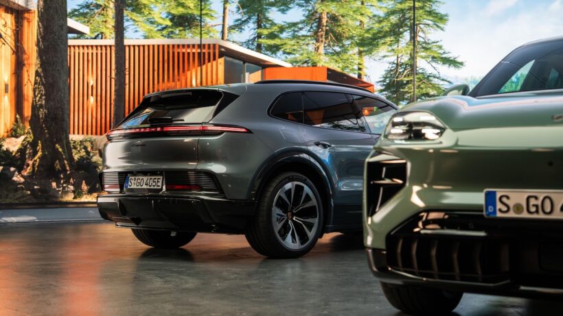 「ポルシェ カイエン エレクトリック」のエクステリア。