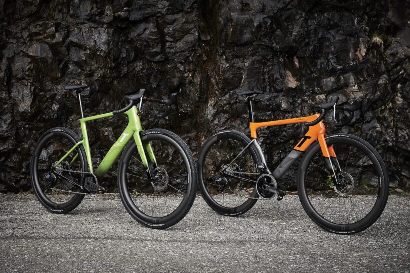 「3T バイク（3T Bike）」とコラボレーションした、専用デザインのグラベル＆ロードバイク。