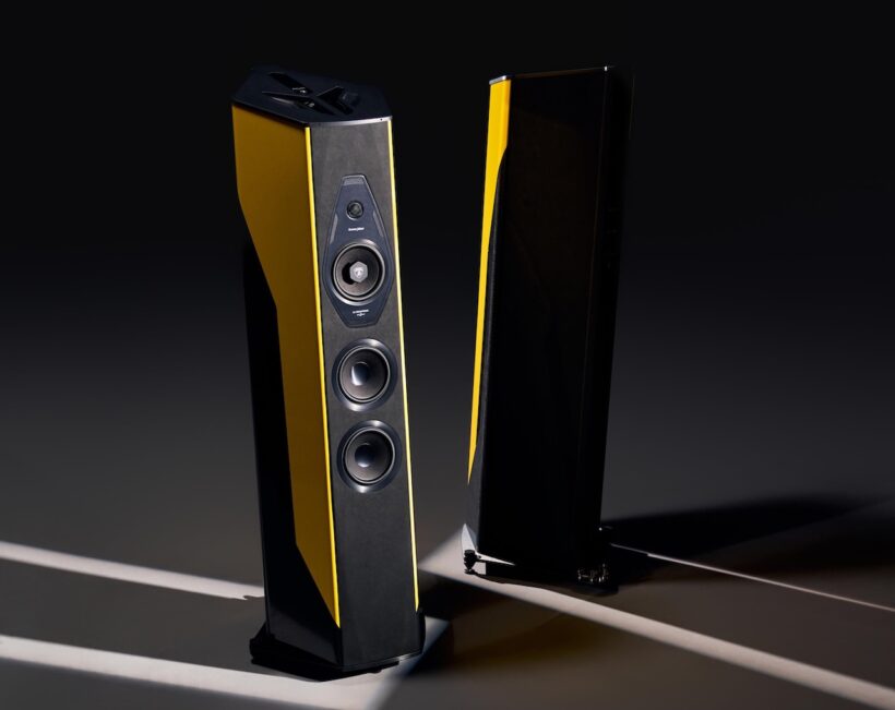 ハイエンドオーディオ「ソナス・ファベール（Sonus faber）」が発売した、「クレモーゼ Ex3me – アウトモビリ・ランボルギーニ・エディション」。