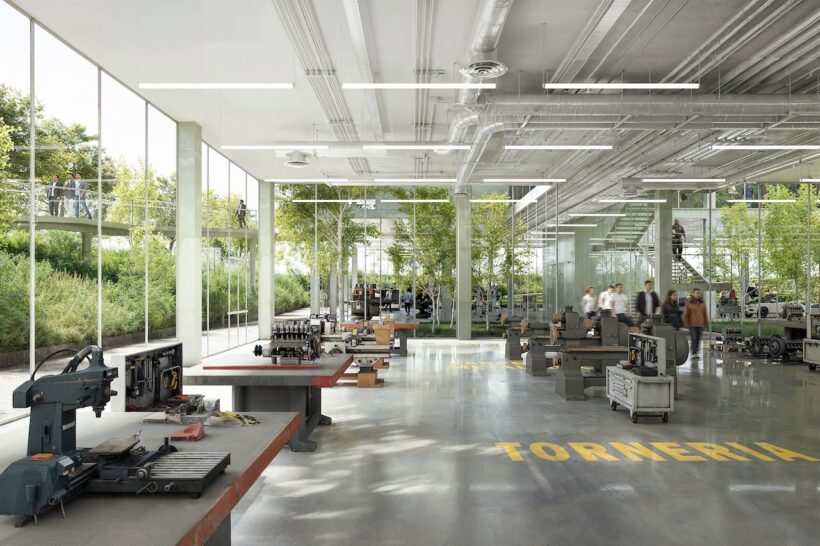 「M-TECH アルフレード・フェラーリ」のキャンパス予想図。