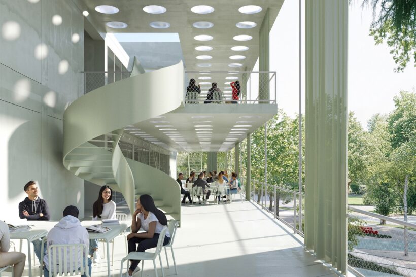 「M-TECH アルフレード・フェラーリ」のキャンパス予想図。