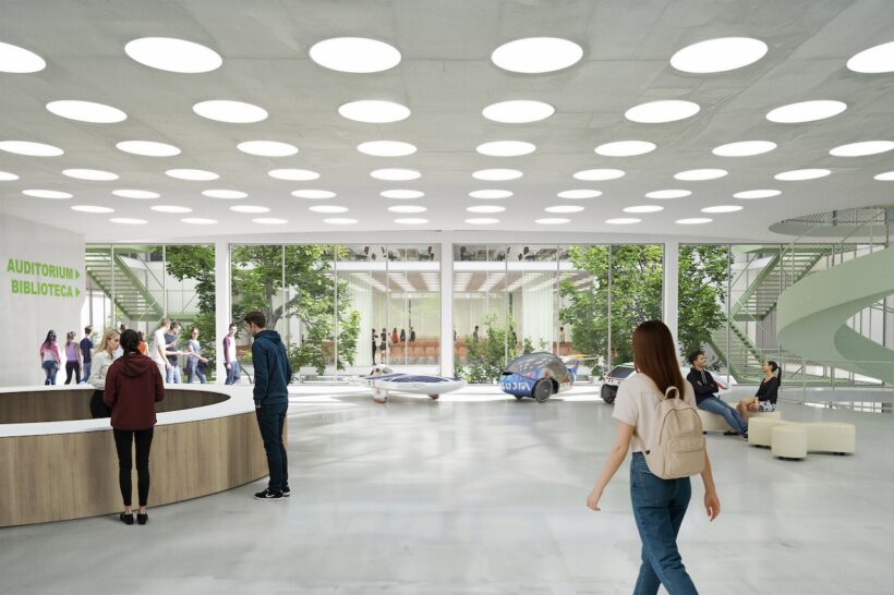 「M-TECH アルフレード・フェラーリ」のキャンパス予想図。