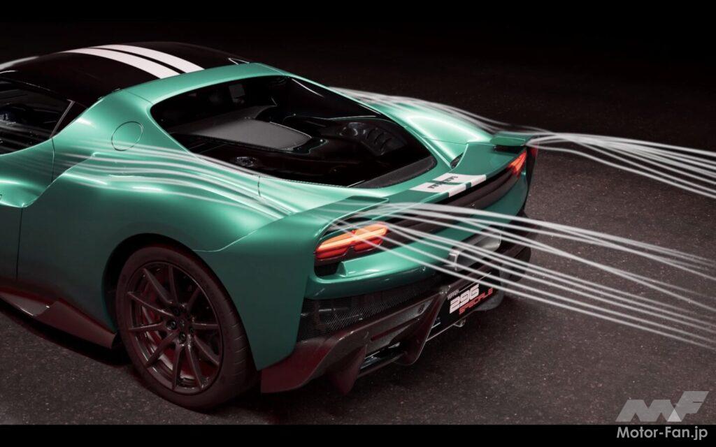 フロントルーバーからの空気はサイドウイングにつながる