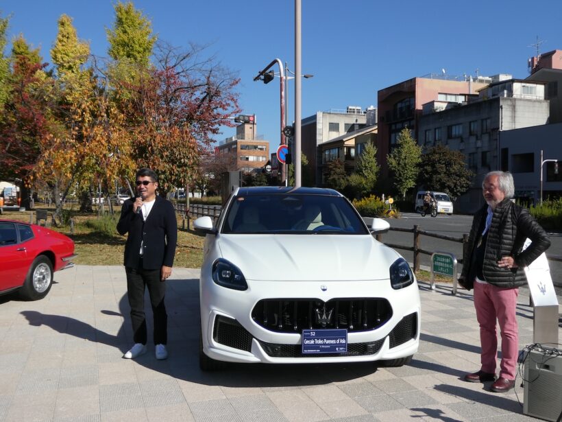 ケン奥山氏（左）と「グレカーレ トロフェオ ピュアネスオブアジア」