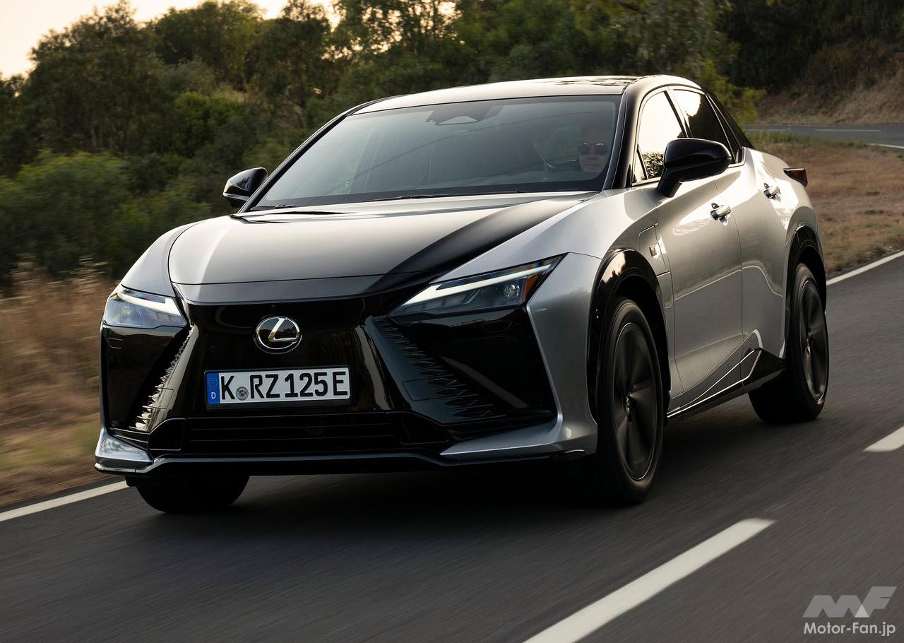新型レクサス「RZ」12月後半に日本発売へ！ 目玉は408馬力の「F SPORT