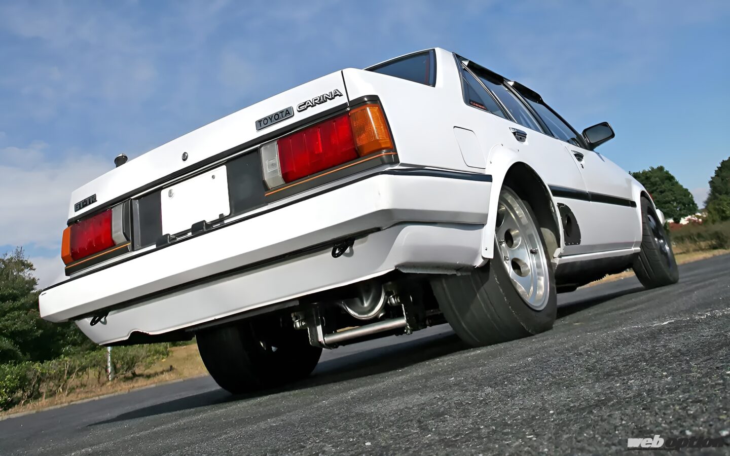 昭和のカリーナが公道の戦闘機に!?」750馬力のフルチューン2JZ仕様が異