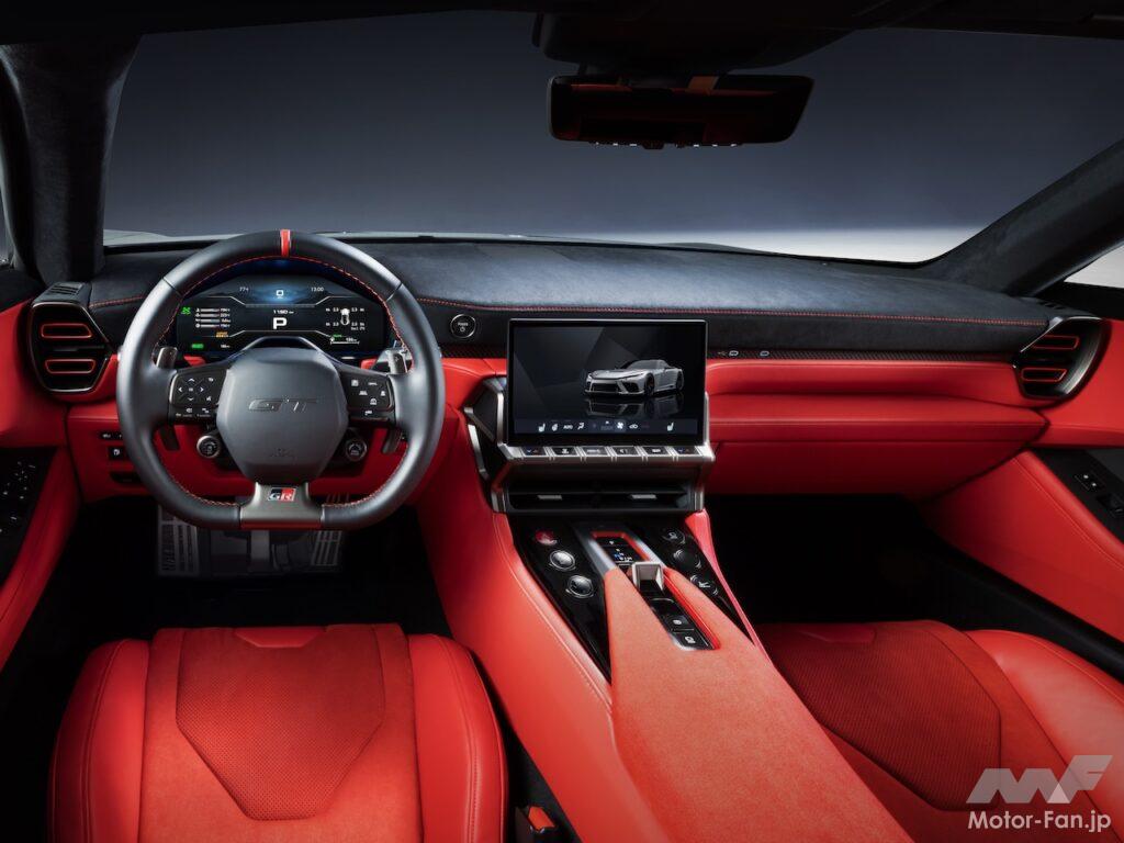 トヨタのフラッグシップスポーツ「GR GT」のコクピット。