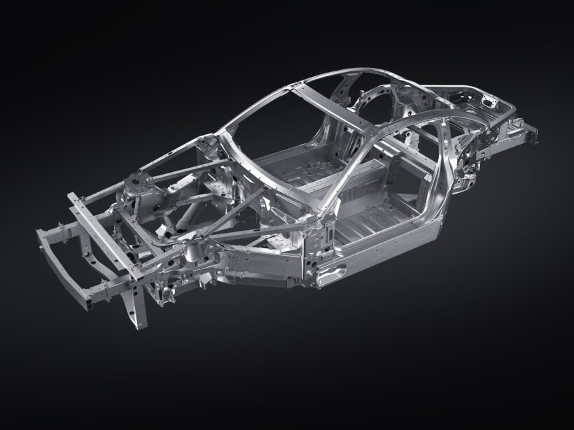 トヨタのフラッグシップスポーツ「GR GT」のアルミ製モノコック。