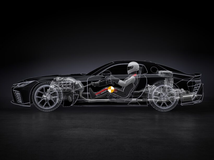 トヨタのフラッグシップスポーツ「GR GT」のシャシー。