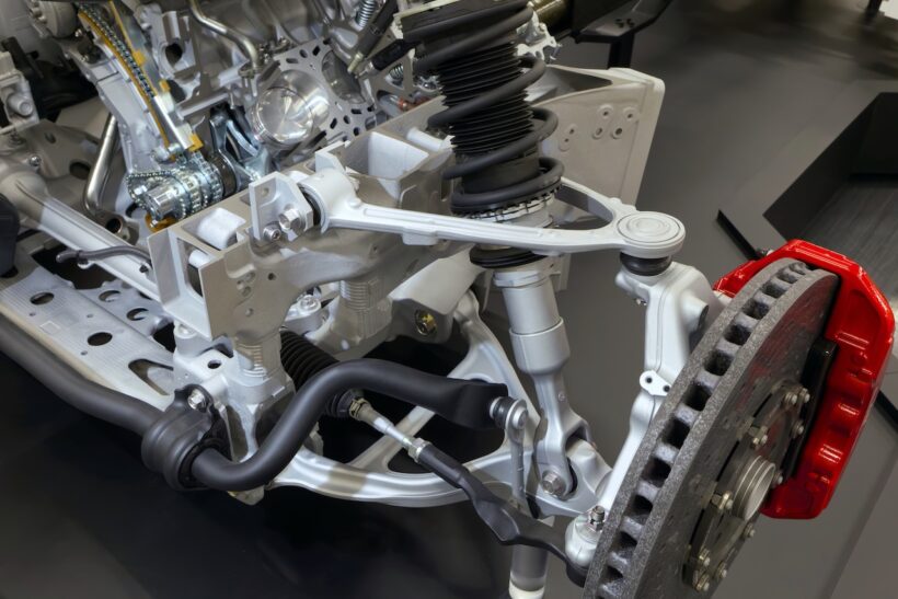 トヨタのフラッグシップスポーツ「GR GT」のシャシー。