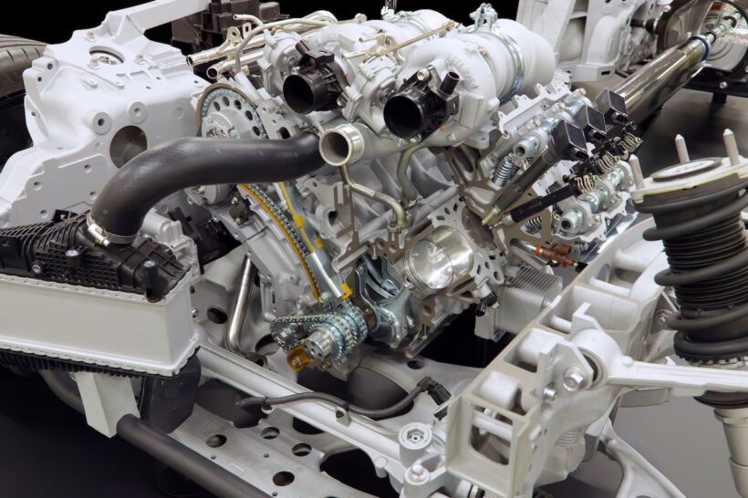 トヨタのフラッグシップスポーツ「GR GT」のパワートレイン。