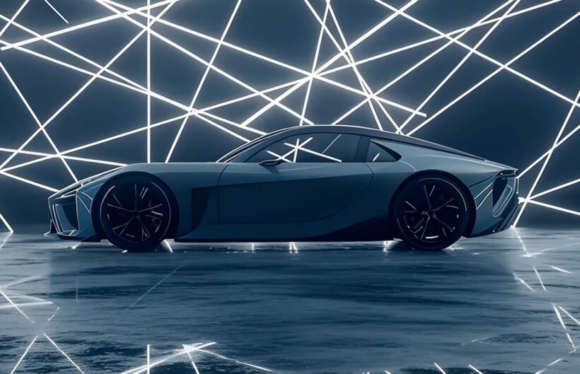 レクサスのフル電動スーパースポーツ「LFA コンセプト」のエクステリア。