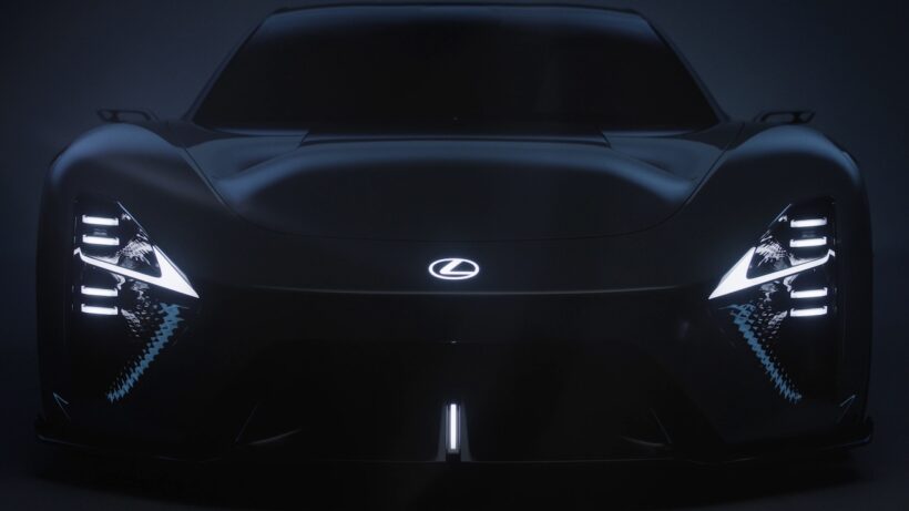 レクサスのフル電動スーパースポーツ「LFA コンセプト」のエクステリア。