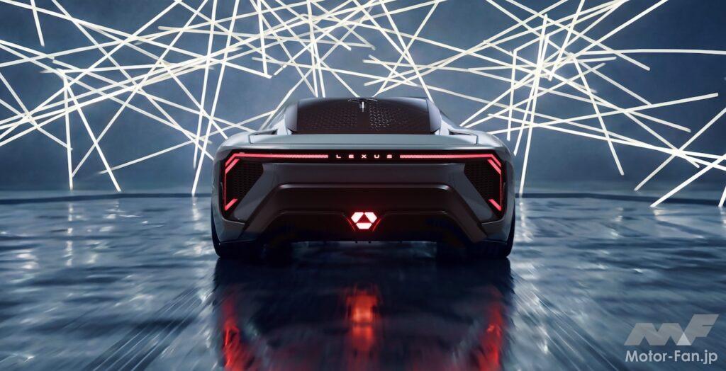 レクサスのフル電動スーパースポーツ「LFA コンセプト」のエクステリア。