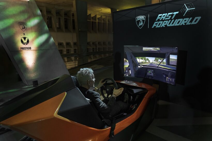 マイアミビーチで開催された「ランボルギーニ テメラリオ アド・ペルソナム」の発表イベント。