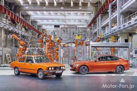 BMW 3シリーズが生産開始から50周年を迎え、初代「E21」と最新の「F30」がフォトセッションを行った。