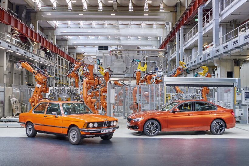 BMW 3シリーズが生産開始から50周年を迎え、初代「E21」と最新の「F30」がフォトセッションを行った。