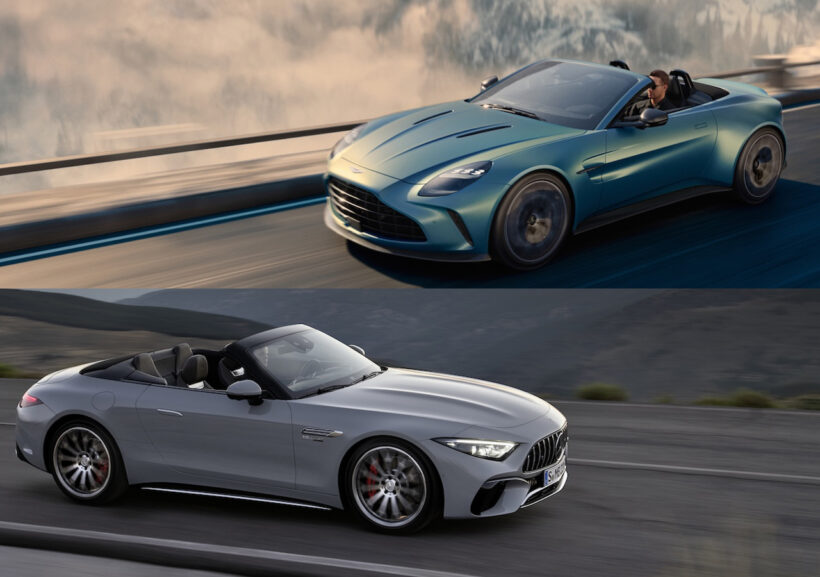 Mercedes-AMG SL 63 4MATIC+ × Aston Martin Vantage Roadster