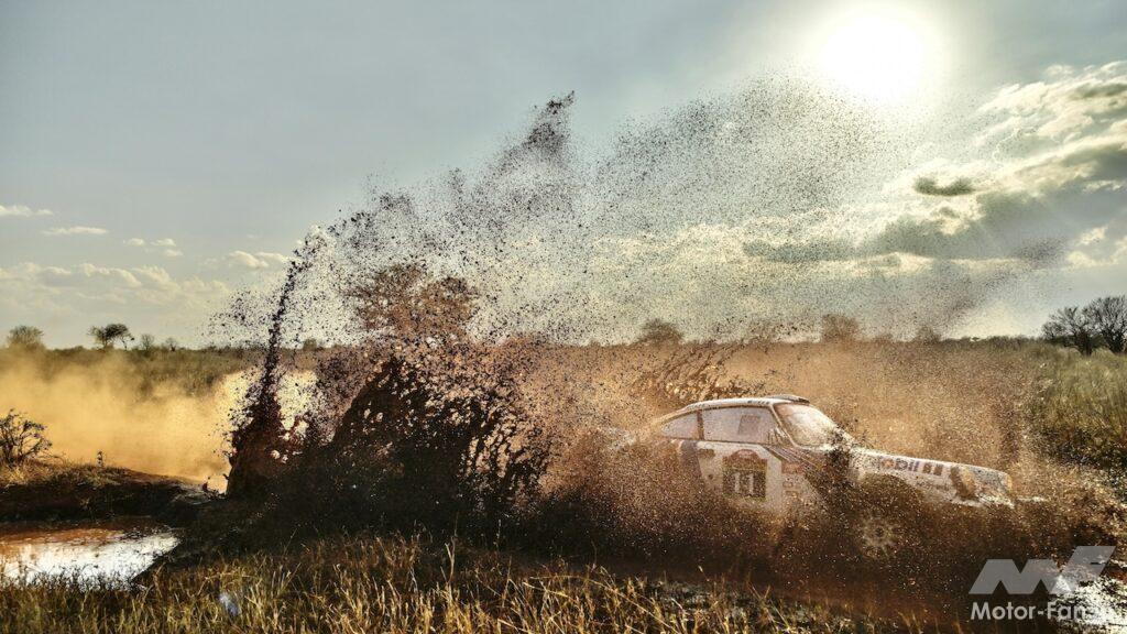 2025年の「イーストアフリカン・サファリ・クラシック・ラリー」に参戦した、ジェフ・ズワートのポルシェ 911 Fシリーズ。