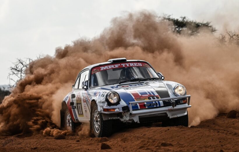 2025年の「イーストアフリカン・サファリ・クラシック・ラリー」に参戦した、ジェフ・ズワートのポルシェ 911 Fシリーズ。