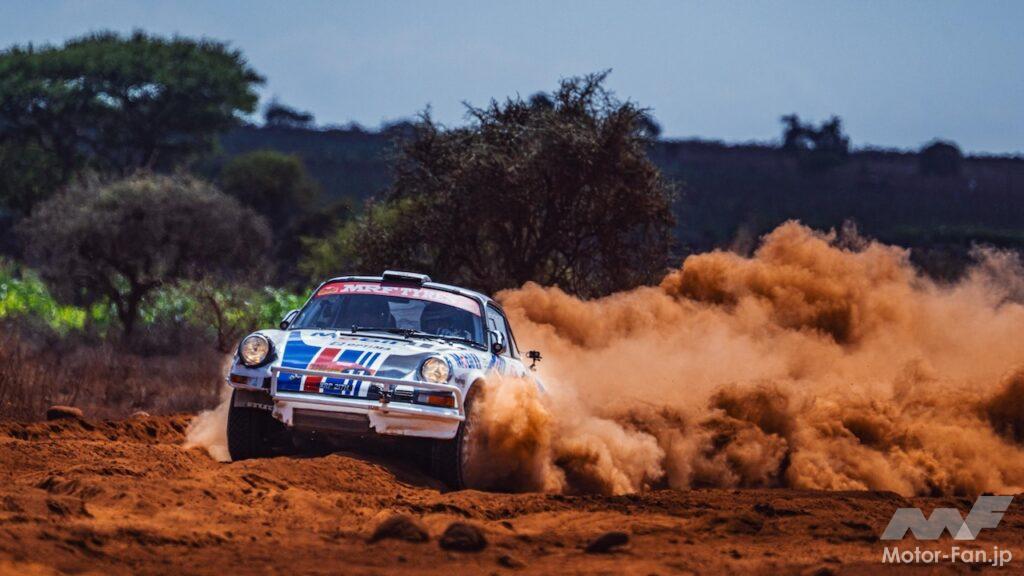 2025年の「イーストアフリカン・サファリ・クラシック・ラリー」に参戦した、ジェフ・ズワートのポルシェ 911 Fシリーズ。