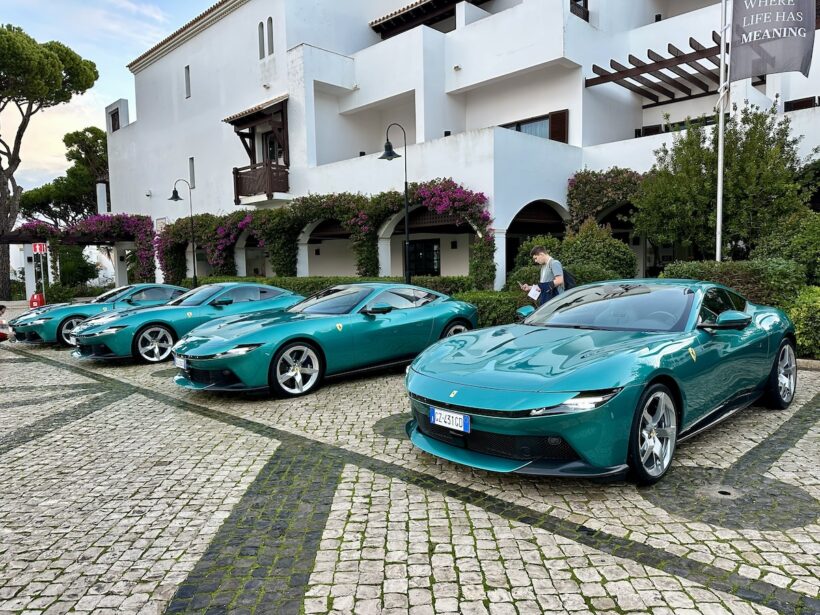 フェラーリ アマルフィの試乗会の様子