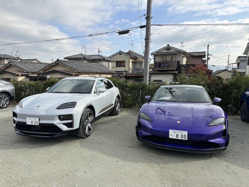 「ポルシェ マカン ターボエレクトロニック」と「タイカンターボGT」