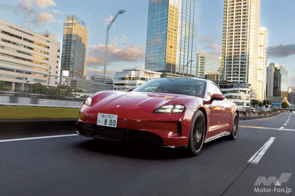 グッドイヤー・イーグルF1を履きこなすポルシェ・タイカンGTS。圧倒的なグリップ感はタイカンのキャラクターにマッチする。