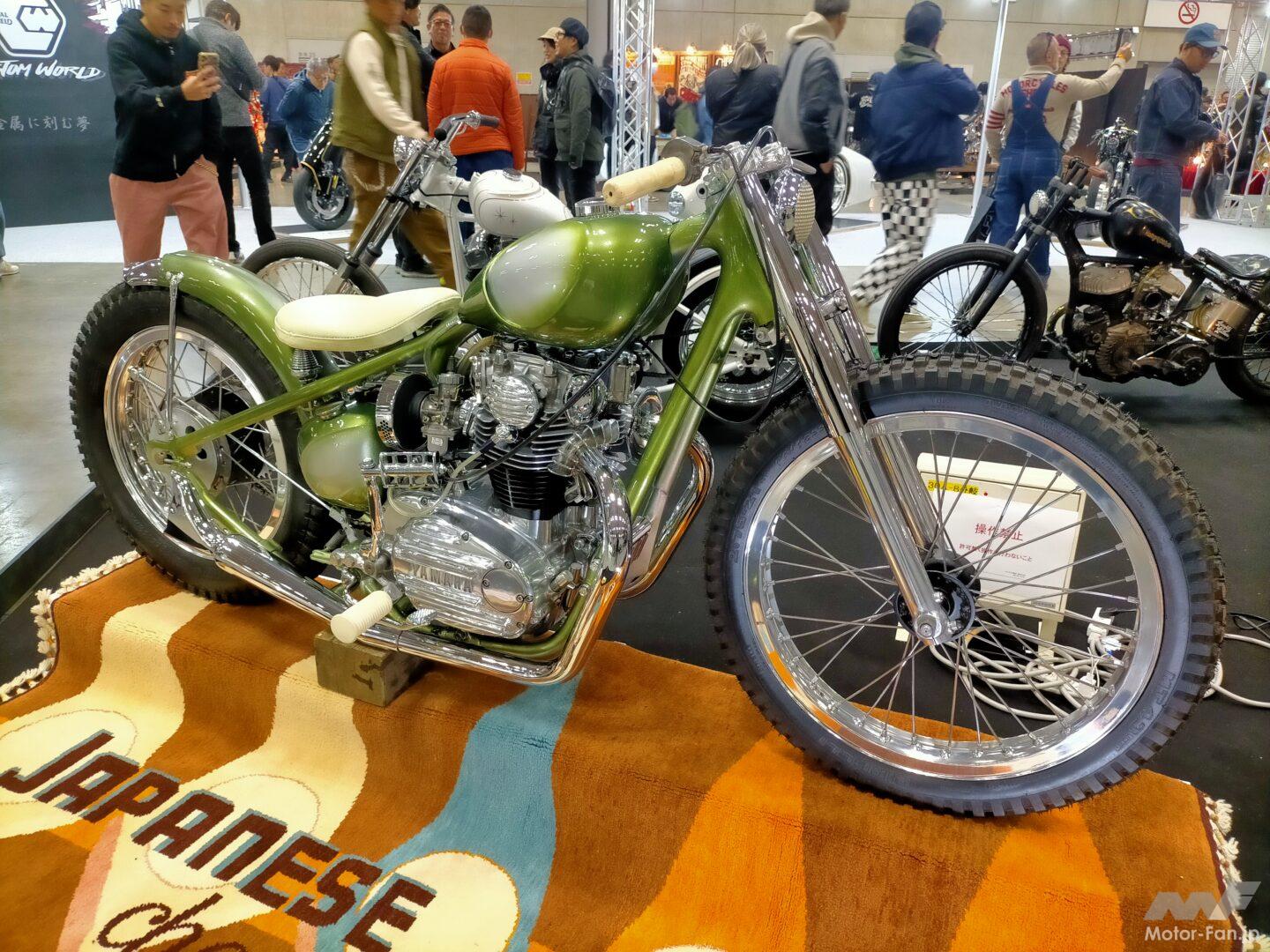 ベースマシンは懐かしのヤマハXS650」 空冷4スト並列2気筒ツインの造形