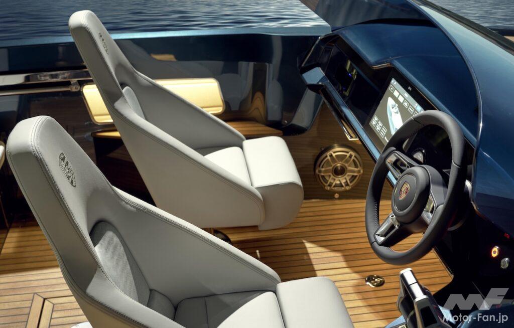ボート・デュッセルドルフ2026で公開された、「フラウシャー x ポルシェ 790 スペクター(Frauscher x Porsche 790 Spectre)」。