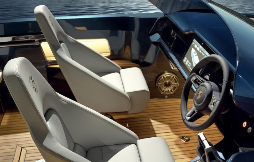 ボート・デュッセルドルフ2026で公開された、「フラウシャー x ポルシェ 790 スペクター（Frauscher x Porsche 790 Spectre）」。